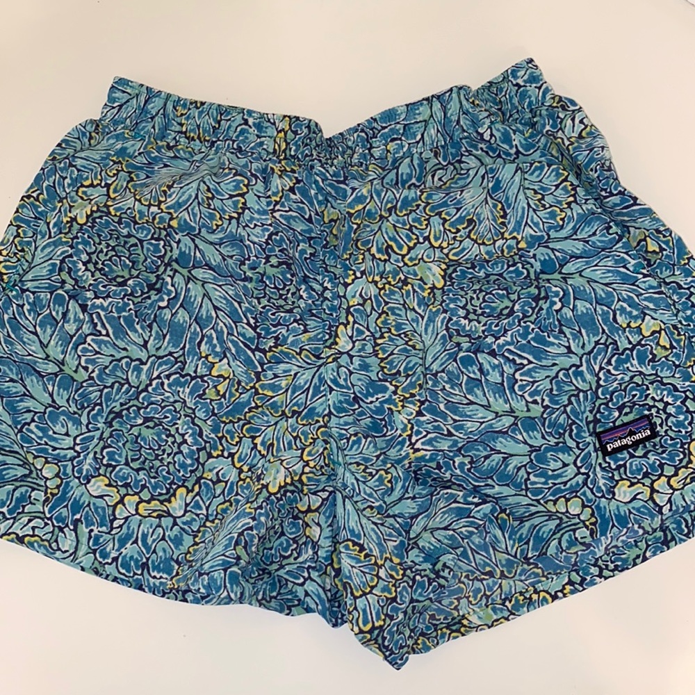 Green Patagonia shorts